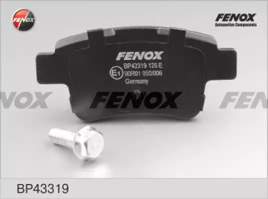 Комплект тормозных колодок FENOX BP43319