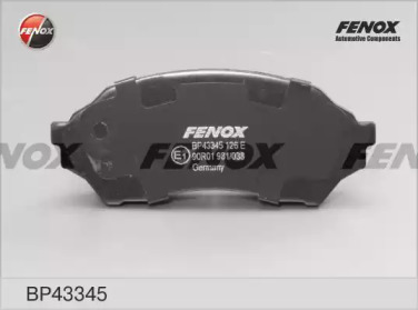 Комплект тормозных колодок FENOX BP43345