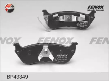 Комплект тормозных колодок FENOX BP43349