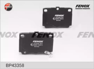 Комплект тормозных колодок FENOX BP43358