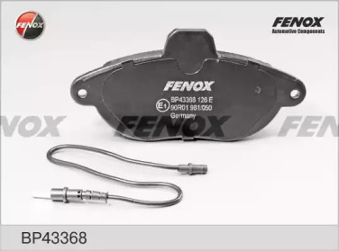 Комплект тормозных колодок FENOX BP43368