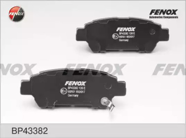 Комплект тормозных колодок FENOX BP43382