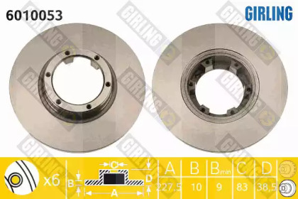 Тормозной диск GIRLING 6010053