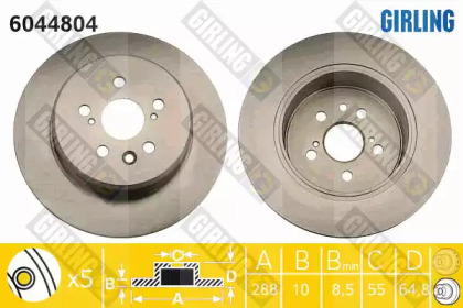 Тормозной диск GIRLING 6044804