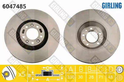 Тормозной диск GIRLING 6047485