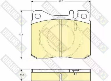 Комплект тормозных колодок GIRLING 6102642