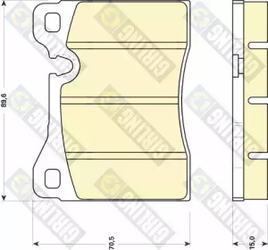 Комплект тормозных колодок GIRLING 6102702