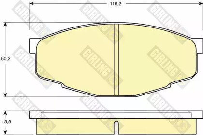 Комплект тормозных колодок GIRLING 6102939