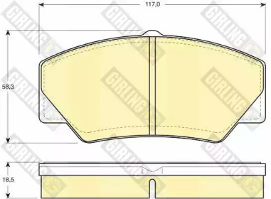 Комплект тормозных колодок GIRLING 6103493