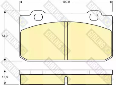 Комплект тормозных колодок GIRLING 6103532