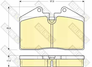 Комплект тормозных колодок GIRLING 6103792