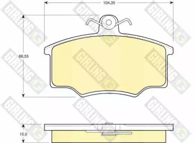 Комплект тормозных колодок GIRLING 6104031