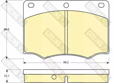 Комплект тормозных колодок GIRLING 6106741