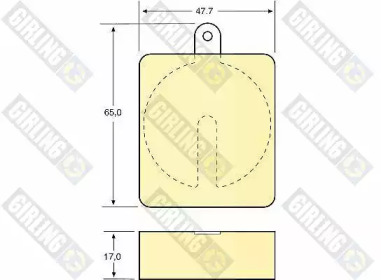 Комплект тормозных колодок GIRLING 6107049