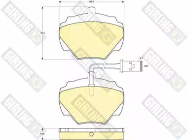 Комплект тормозных колодок GIRLING 6109766