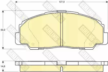 Комплект тормозных колодок GIRLING 6111359