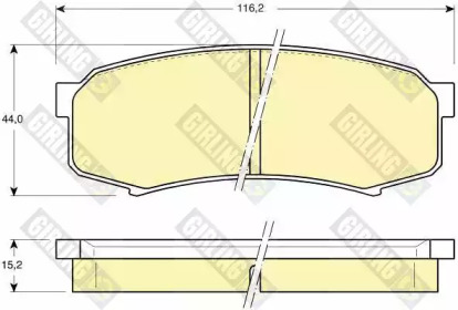 Комплект тормозных колодок GIRLING 6111829