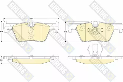 Комплект тормозных колодок GIRLING 6119192