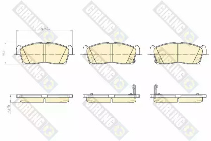 Комплект тормозных колодок GIRLING 6119409
