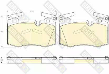 Комплект тормозных колодок GIRLING 6119482