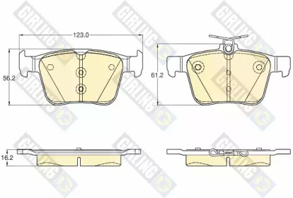 Комплект тормозных колодок GIRLING 6119572