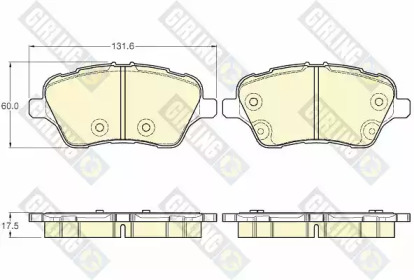 Комплект тормозных колодок GIRLING 6119593