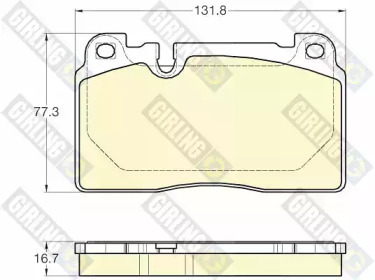 Комплект тормозных колодок GIRLING 6119743