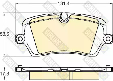 Комплект тормозных колодок GIRLING 6120291