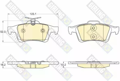 Комплект тормозных колодок GIRLING 6120332