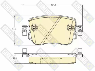 Комплект тормозных колодок GIRLING 6120421