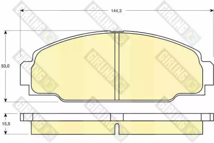 Комплект тормозных колодок GIRLING 6130909