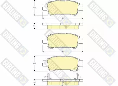 Комплект тормозных колодок GIRLING 6132499