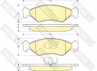 Комплект тормозов GIRLING 6410302