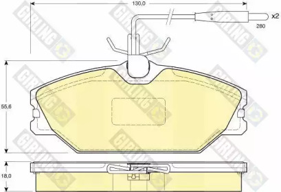 Комплект тормозов GIRLING 6410491