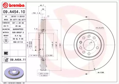 Тормозной диск AP 25161 V