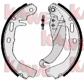 Комлект тормозных накладок KAWE 02500