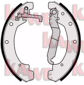 Комлект тормозных накладок KAWE 04120