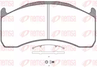 Комплект тормозных колодок KAWE JCA1072.00