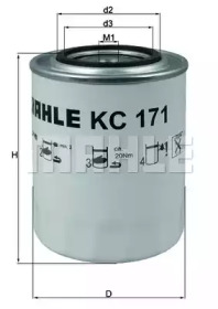 Фильтр MAHLE ORIGINAL KX 406D