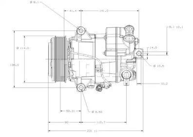 Компрессор MAHLE ORIGINAL ACP 52