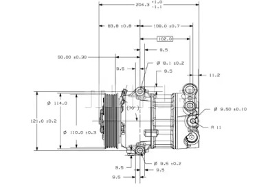 Компрессор MAHLE ORIGINAL ACP 103