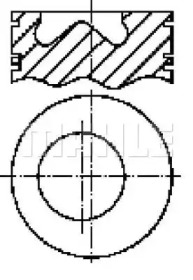 Поршень MAHLE ORIGINAL S21540