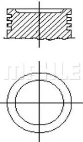 Поршень MAHLE ORIGINAL E25020