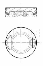 Поршень MAHLE ORIGINAL E48130