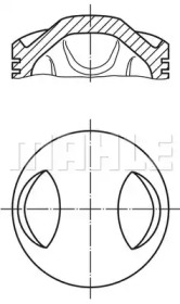 Поршень MAHLE ORIGINAL E48410