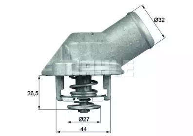 Термостат MAHLE ORIGINAL TI 111 80D