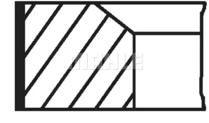 Комплект колец MAHLE ORIGINAL 043 24 V0