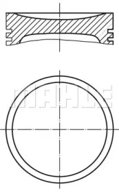 Поршень MAHLE ORIGINAL 040 11 00