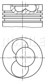 Поршень MAHLE ORIGINAL 030 52 00