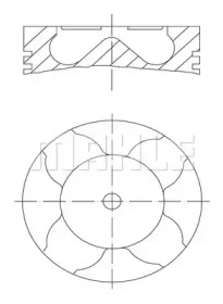 Поршень MAHLE ORIGINAL 002 39 00